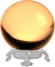 img 3 attached to 2-Inch Yellow Crystal Ball With Eagle Stand By Amlong Crystal