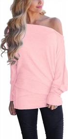 img 4 attached to Lacozy Women'S Oversized Off-Shoulder Knit Pullover Sweater With Long Sleeve, Loose Tunic Top For Fashionable Comfort