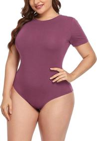 img 1 attached to POSESHE Extender Bodysuit Jumpsuit 3X Large Women's Clothing : Bodysuits