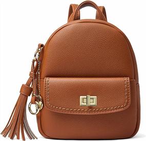 img 4 attached to Leather Mini Backpack Purse For Women - Crossbody Phone Bag And Small Shoulder Bag By Aeeque