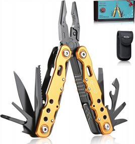 img 4 attached to Gifts For Dad Husband Boyfriend Gifts For Him Unique Birthday Gifts For Men RoverTac 14 In 1 Multitool Pocket Knife Pliers Screwdrivers Saw Bottle Opener Perfect For Camping Survival Hiking Repairs