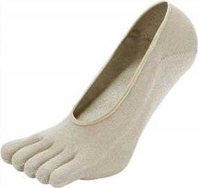 img 1 attached to Comfortable And Durable Low Cut Toe Socks With Silicon Heel For Women'S Running Shoes