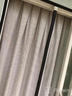 img 1 attached to Heavy Duty Magnetic Screen Door - Fits 38X96 Door Size With Strengthened Fiberglass Net Curtain - Screen Size 40X97 Inches review by Stuart Dunn