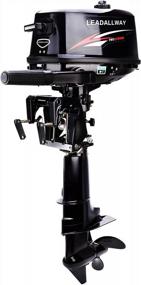 img 1 attached to 2 Stroke Water Cooled Outboard Motor Fishing Boat Engine - LEADALLWAY T6.0HP Short/Long Axis Power