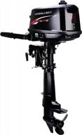 2 stroke water cooled outboard motor fishing boat engine - leadallway t6.0hp short/long axis power logo