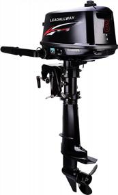 img 4 attached to 2 Stroke Water Cooled Outboard Motor Fishing Boat Engine - LEADALLWAY T6.0HP Short/Long Axis Power