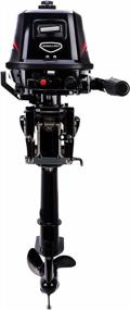 img 2 attached to 2 Stroke Water Cooled Outboard Motor Fishing Boat Engine - LEADALLWAY T6.0HP Short/Long Axis Power