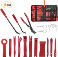 🧰 gooacc 19-piece trim removal tool set with storage bag - automotive panel fastener clips removal set - plastic upholstery pliers - pry car tool for trim panel, door, audio clips, terminals logo