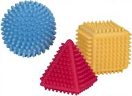 playkidz super durable 3 pack мягкие и массивные сенсорные шарики для снятия стресса различной формы для младенцев и малышей логотип
