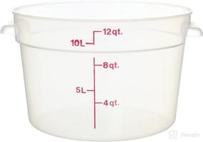 img 1 attached to 🥫 Cambro Camware Translucent 12 Quart Round Food Storage Containers (RFS12PP) - Organize and Store with Ease