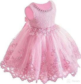 img 3 attached to 👗 LZH Baby Girls Formal Gowns: Pageant, Birthday, Lace Wedding Dress for Toddlers