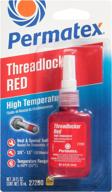 🔴 permatex 27200 high temperature threadlocker: efficient sealant for various applications - red, 10 ml logo