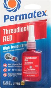 img 4 attached to 🔴 Permatex 27200 High Temperature Threadlocker: Efficient Sealant for Various Applications - Red, 10 ml
