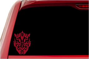 img 2 attached to UR Impressions DRed Darth Maul Face Decal Vinyl Sticker Graphics For Cars Trucks SUV Vans Walls Windows