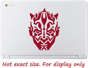 img 1 attached to UR Impressions DRed Darth Maul Face Decal Vinyl Sticker Graphics For Cars Trucks SUV Vans Walls Windows