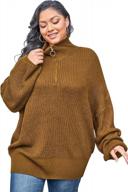 2022 plus size casual sweater for women: loose long sleeve fall knit pullover by dearcase logo