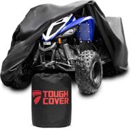 ultimate protection with tough cover premium atv cover - heavy duty marine grade fabric for kawasaki, honda, polaris, yamaha, and more. water, wind, uv resistance - ideal 4 wheeler accessories! логотип