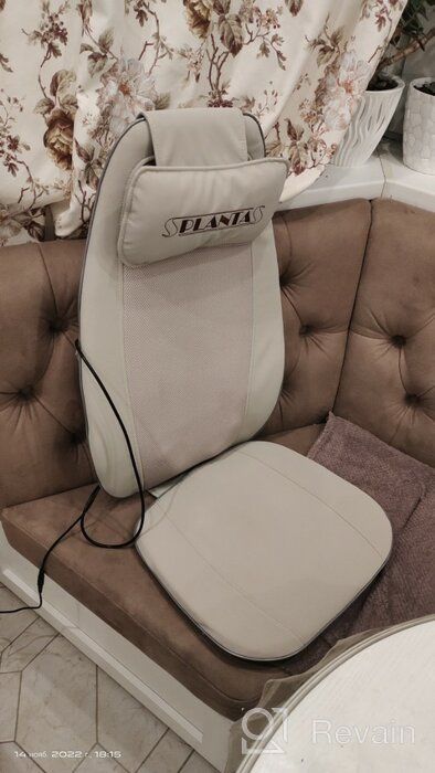 img 1 attached to 🪑 Shiatsu Massage Chair and Seat Massager - PLANTA MN-600 with 3 Intensity Levels, Heating, Vibration Massage, Auto-Adapter review by Anastazja Zawadzka ᠌