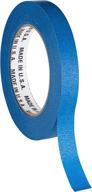 high quality blue painters tape in bulk: 64 rolls, 3/4 inch x 60 yards, made in the usa logo