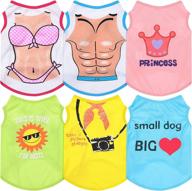 pieces printed breathable t shirt clothing dogs logo