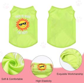 img 1 attached to Pieces Printed Breathable T Shirt Clothing Dogs