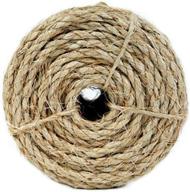 🧵 koch natural sisal twisted 3 strand rope, 1/4" x 100-feet логотип