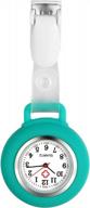 7-color avaner nurse watch: snap lapel fob with silicone cover for nurses & doctors logo