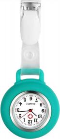 img 4 attached to 7-Color Avaner Nurse Watch: Snap Lapel Fob With Silicone Cover For Nurses & Doctors