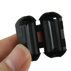 img 1 attached to 6-Pack of uxcell Clip on Ferrite Core Filters for 5mm Cable - EMI RFI Noise Reduction