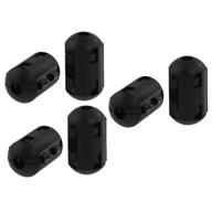 6-pack of uxcell clip on ferrite core filters for 5mm cable - emi rfi noise reduction logo