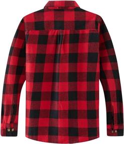 img 3 attached to Spring Gege Checked Flannel Children Boys' Clothing : Tops, Tees & Shirts