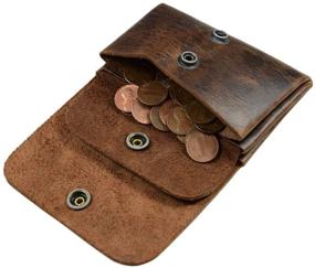 img 4 attached to 👜 Premium Handmade Men's Accessories: Hide Drink Organizer for Wallets, Card Cases & Money Organizers