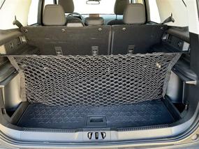 img 3 attached to 🚙 2021-2022 Ford Bronco Sport Trunk Envelope Style Elastic Mesh Cargo Net - Automotive Trunk Organizers and Storage - SUV Luggage Net - Top Car Organizer for Ford Bronco Sport