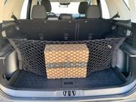 🚙 2021-2022 ford bronco sport trunk envelope style elastic mesh cargo net - automotive trunk organizers and storage - suv luggage net - top car organizer for ford bronco sport логотип