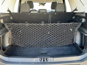 img 2 attached to 🚙 2021-2022 Ford Bronco Sport Trunk Envelope Style Elastic Mesh Cargo Net - Automotive Trunk Organizers and Storage - SUV Luggage Net - Top Car Organizer for Ford Bronco Sport