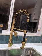 img 1 attached to Brushed Gold Kitchen Faucet With Pull Down Sprayer And Pot Filler - GICASA Heavy Duty Single Handle Faucet Made Of Solid Brass For Commercial And Home Kitchens review by Devin Jenkins