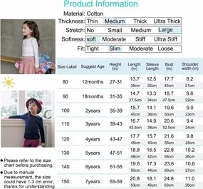 img 3 attached to KISBINI Unisex Toddler Sleeve T Shirt Apparel & Accessories Baby Girls for Clothing