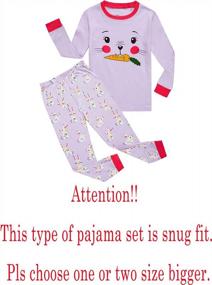 img 3 attached to 100% Cotton Long Sleeve Pajama Set For Girls By KikizYe - Comfortable Sleepwear For Better Night'S Rest