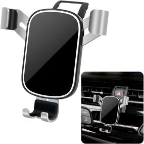 img 4 attached to LUNQIN Car Phone Holder for Toyota C-HR [Big Phones with Case Friendly] - Auto Accessories Navigation Bracket + Interior Decoration - Cell Phone Mount