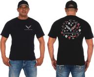 👕 chevy corvette c7 men's crew neck t-shirt in black, gray, and red - jh design group логотип