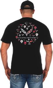 img 1 attached to 👕 Chevy Corvette C7 Men's Crew Neck T-Shirt in Black, Gray, and Red - JH DESIGN GROUP