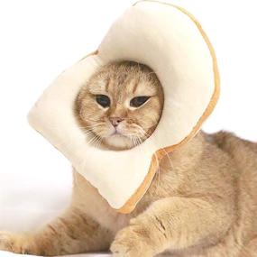 img 1 attached to Adnikia Creative Bread Shaped Headdress Dressing Cats