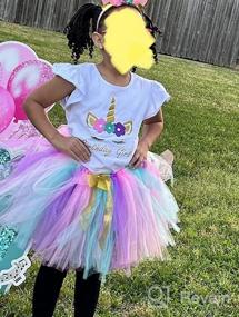 img 6 attached to 🦄 Girls' Unicorn Birthday Dress with Matching Headband - Clothing, Skirts & Skorts