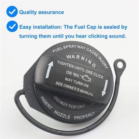 img 2 attached to Volkswagen Compatible Gas Cap Fuel Tank Cap Replacement - 3C8-201-550-E, 3C8201550E, 3C0-201-550-N, 3C0201550N - Fits 2006-2010 VW Passat, 2009-2017 VW CC, 2007-2016 VW Eos, 2009-2017 VW Tiguan and More