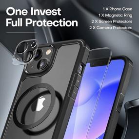 img 2 attached to Ultimate Protection For IPhone 14 Plus: TAURI 5-In-1 Case With Tempered Glass Screen And Camera Lens Protectors