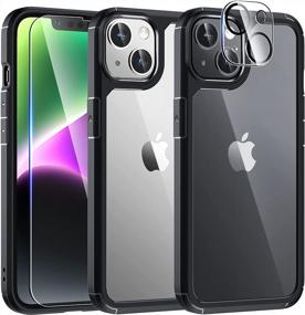 img 4 attached to Ultimate Protection For IPhone 14 Plus: TAURI 5-In-1 Case With Tempered Glass Screen And Camera Lens Protectors