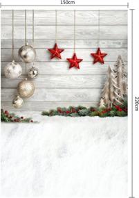 img 3 attached to Christmas Stars Photography Backdrop - HUAYI 5X7Ft Newborn Photo Props For Festive Photoshoots