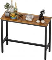 stylish and sturdy teraves bar table for modern homes - perfect for dining room & living room décor logo