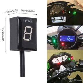 img 3 attached to 🏍️ ATFWEL Motorcycle Gear Indicator for Kawasaki - Waterproof LED Display Speedometer with Bracket, Digital Shift Lever Sensors - Easy Plug & Play (Blue)