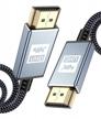 hdmi cable 1.5ft 4k@60hz, 1080p@144hz high speed 18gbps gold plated nylon braided hdr hdcp 2.2 2160p 3d arc for roku tv ps5 ps4 xbox hdtv blu-ray & monitor - grey logo